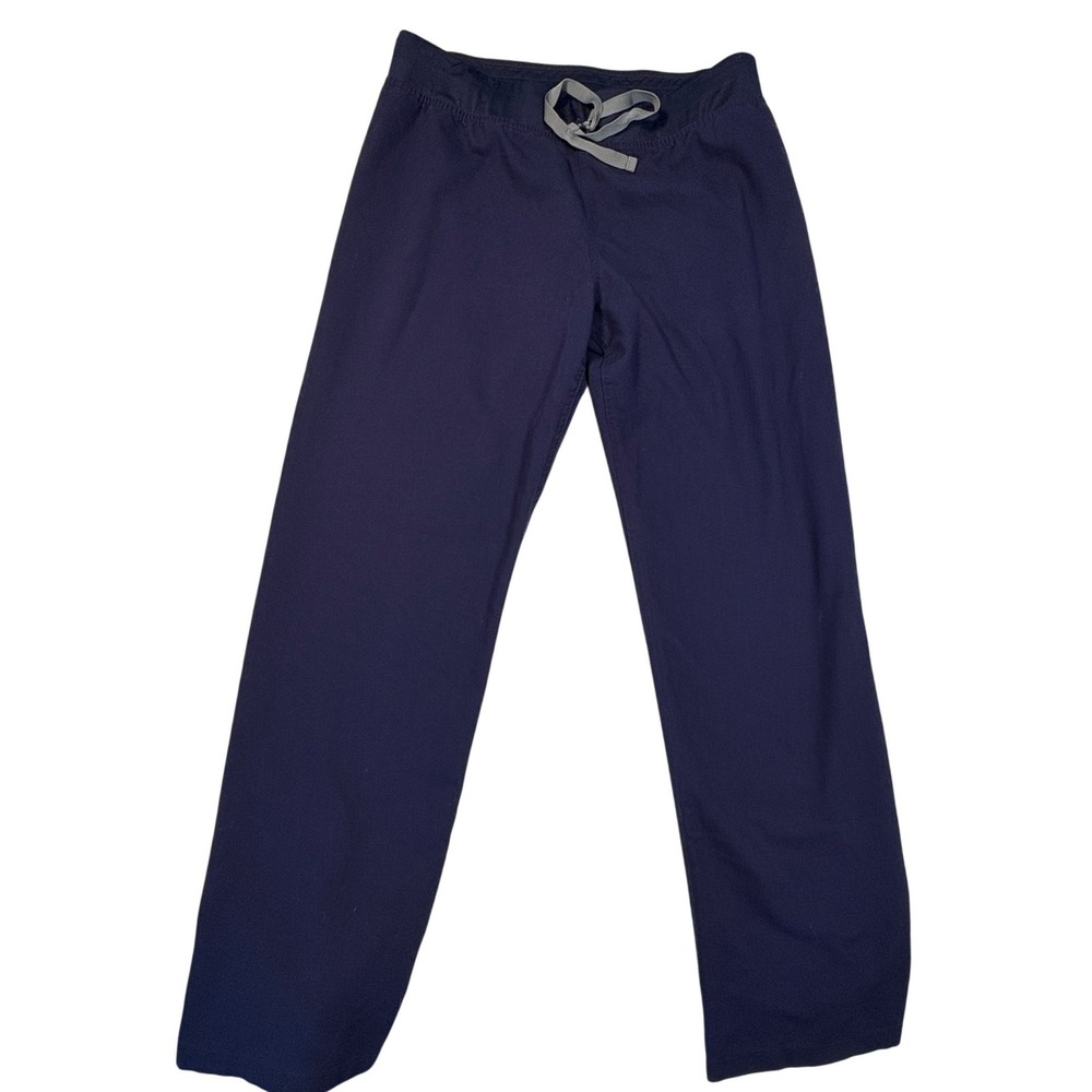 Figs Technical Collection Navy Blue Scrub Pants Mens Med Straight Leg Drawstring